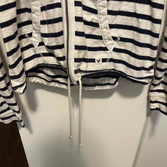 Striped American Eagle Zip Up - Picture 2 of 5